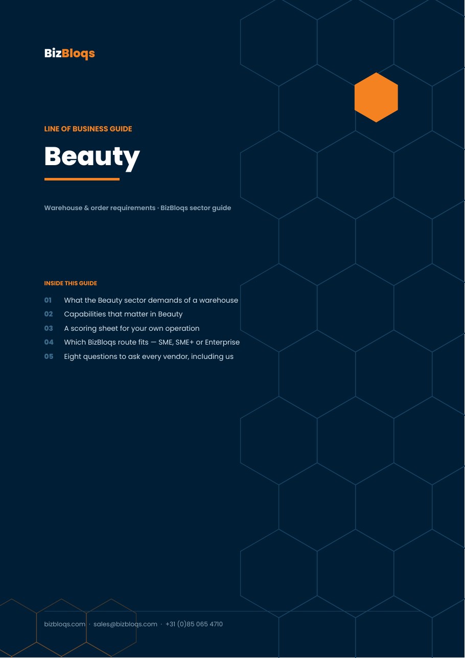 Beauté — Exigences Entrepôt & Commandes