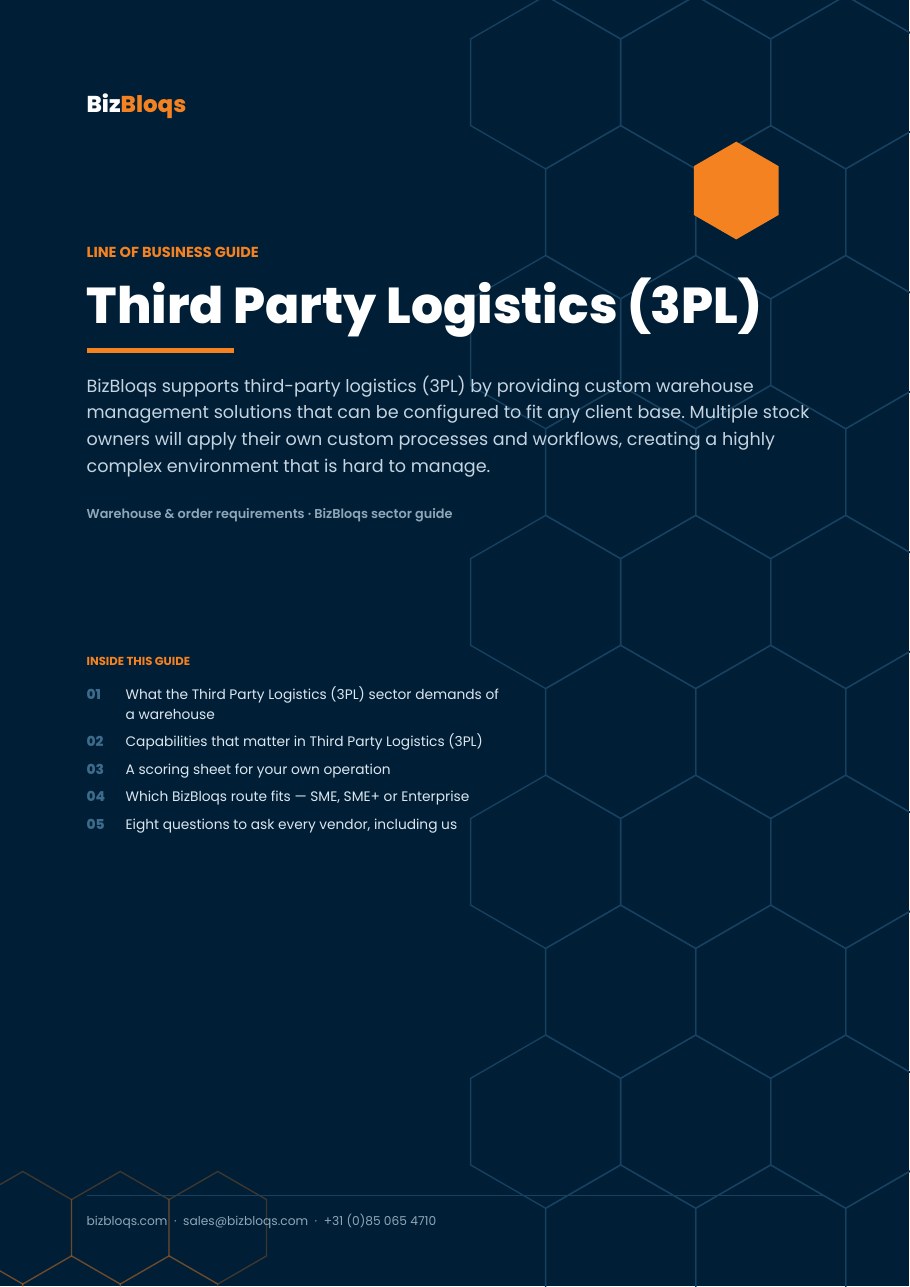 Logistique Tierce (3PL) — Exigences d'Entrepôt et de Commande